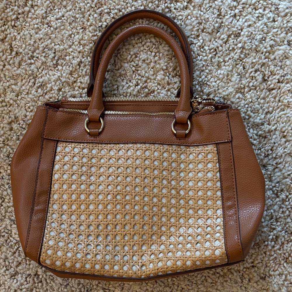Anne Klein Brown and Tan Satchel